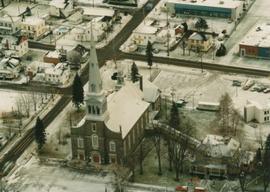 Vue aérienne de l'Église de Saint-Romuald c