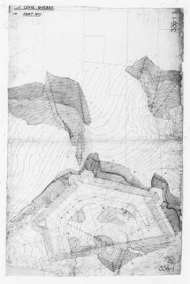 Plan, Fort no 1 Pointe-Lévis (c-97318)